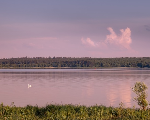На Вилейском водохранилище
